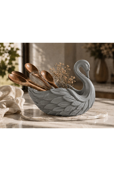 farist Swan Decorative Bowl – Multi-Purpose Decorative Organizer – 3D Pla Pla...