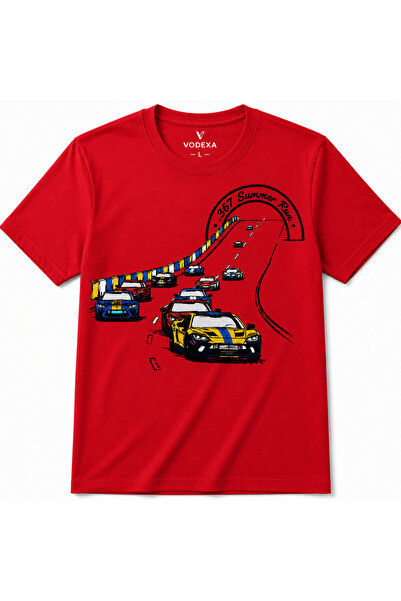 VODEXA Μπλουζάκι Unisex Oversize RALLY με στάμπα, 100% βαμβακερό, άνετη εφαρμογή
