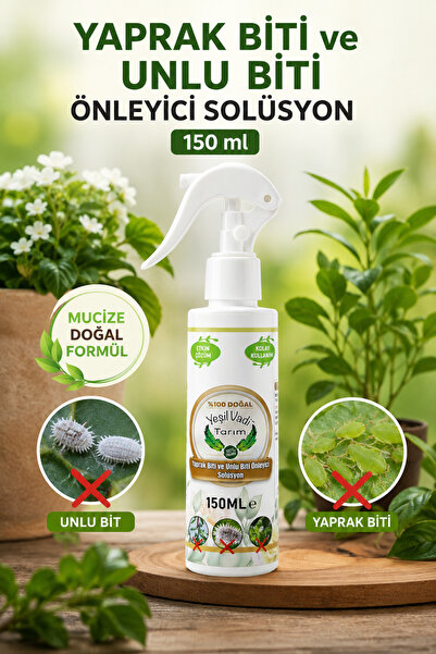 YEŞİLVADİ YAPRAK BİTİ VE UNLU BİT ÖNLEYİCİ MUCİZE DOĞAL FORMÜL 150 ML