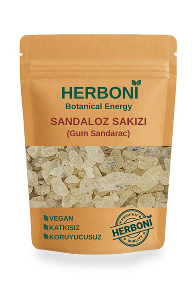 HERBONİ Sandalwood Gum 100g, Sandalwood Gum, Natural and Without Additives