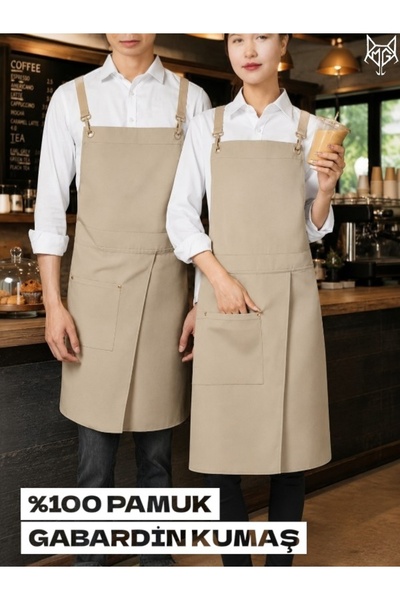 MUTLUGYM Slitted--Gabardine Fabric 100% Cotton Adjustable Strap Waiter – Bari...
