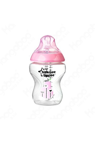 tommee tippee Biberon PP Decorat 0 luni+ Roz, 260ml,