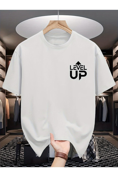 BASEPULSE تي شيرت صيفي بأكمام قصيرة من LEVEL UP، ملابس رجالية عصرية بتصميم مط...