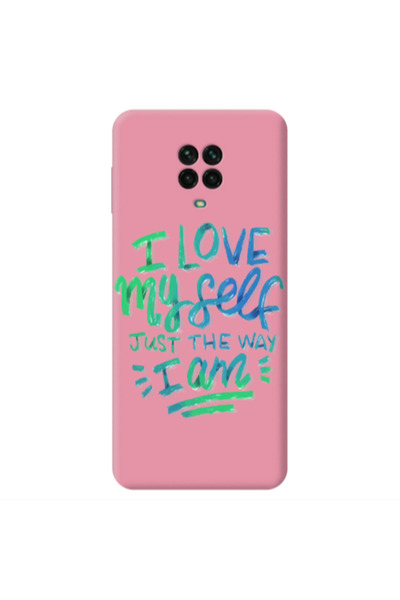 Other Xiaomi Redmi Note 9 Pro I Love My self Pink Colored Silicone TPU Θήκη