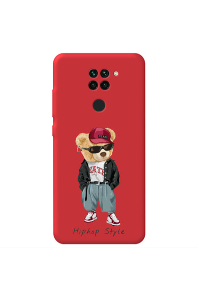Other Xiaomi Redmi Note 9 Hip hop style Red Colored Silicone TPU Θήκη