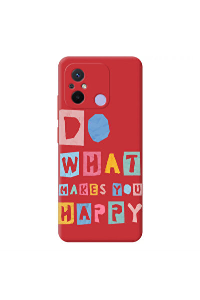 Other Xiaomi Redmi 12C Do What Makes Red Colored Silicone TPU Θήκη