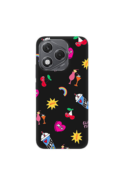 Other Honor 400 Lite glam time Black Colored Silicone TPU Θήκη