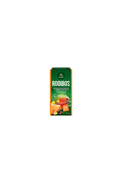 Astra Ceai Rooibos aromatizat cu portocala si cuisoare, Astra, 20 plicuri, 30g