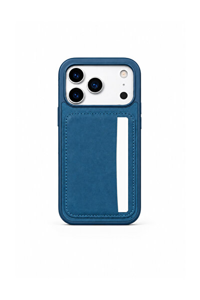 Mopal Cardx iPhone 17 Pro Max Uyumlu Vegan Deri Kartlıklı Kamera Korumalı Kıl...