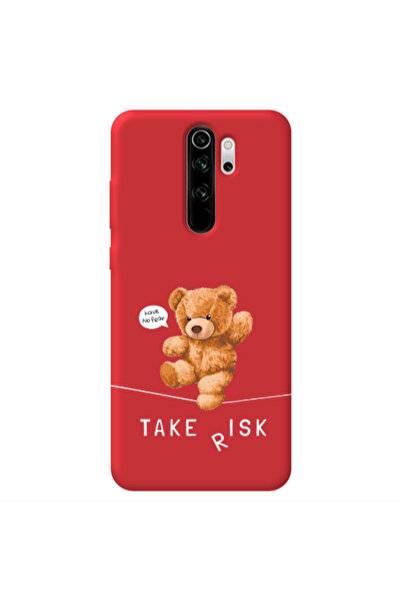Other Xiaomi Redmi Note 8 Pro Take risk Red Colored Silicone TPU Θήκη