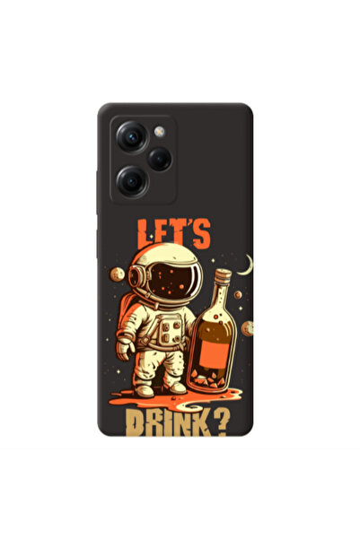 Other Xiaomi Poco X5 Pro Lets drink Black Colored Silicone TPU Θήκη