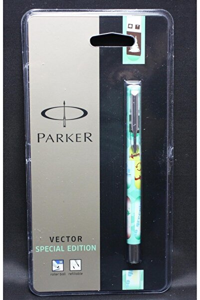 Parker Vector Ecotime Rollerball Pen Skateboard Green Chrome Trims With Mediu...