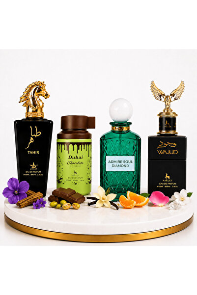 Ayelet Σετ 4 Ανδρικών Ανατολίτικων Αρωμάτων 100 ML - Tahir + Dubai Choco + Ad...
