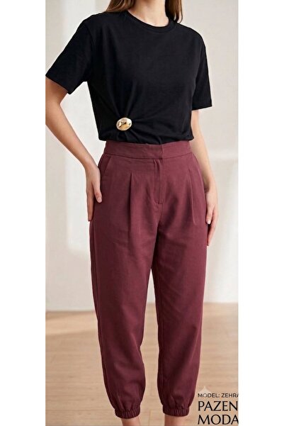 PAZEN MODA Robi̇n Modal Pleated Modal Pants
