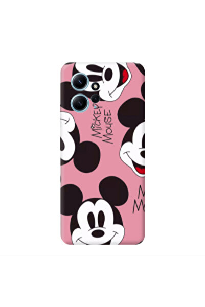 Other Xiaomi Redmi Note 12 4G Mickey Mouse Pink Colored Silicone TPU Θήκη
