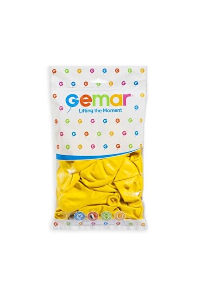 Gemar Set de 100 baloane din latex G 120, Galben