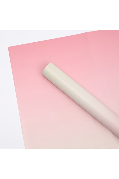OEM Celofan pentru Flori Plastic Gradient Roz-Bej 58x50 cm