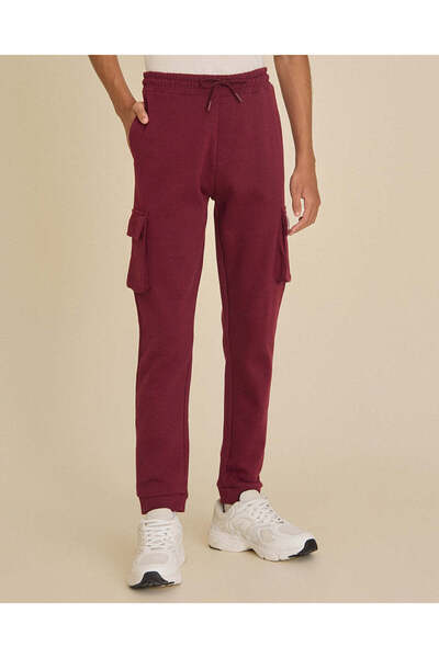REDTAG Senior Boys Burgundy Active Pants