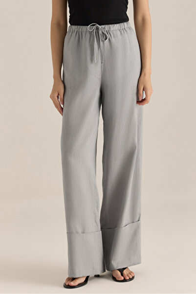 Adv Relaxed Fit Çelik Mavi Kadın Pantolon