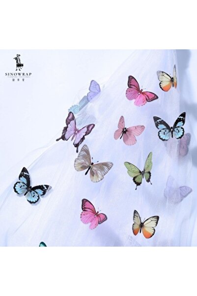 OEM Box with Multicolored Plastic Decorative Butterflies