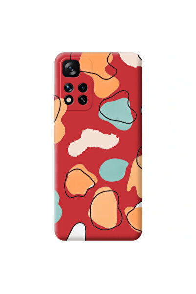 Other Xiaomi Redmi Note 11 Pro 5G Colorful spots Red Colored Silicone TPU Θήκη