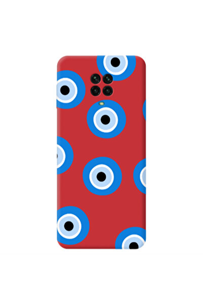 Other Xiaomi Redmi Note 9 Pro Evil eyes beads Red Colored Silicone TPU Θήκη