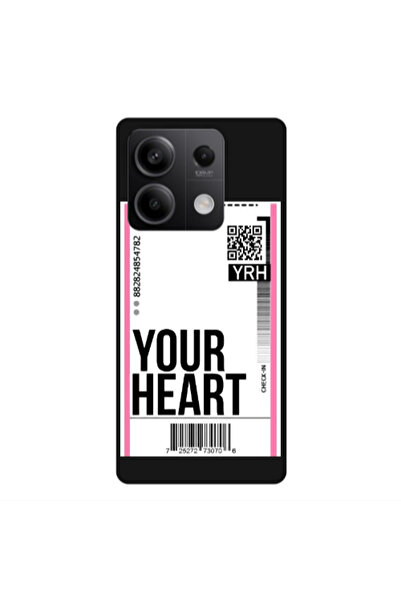 Other Xiaomi Redmi Note 13Pro 5G Your Heart YRH Black Colored Silicone TPU Θήκη