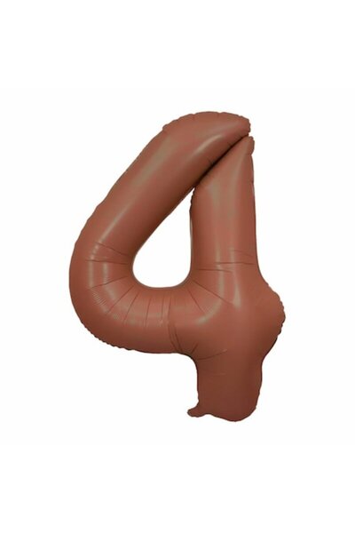 OEM Balon număr din folie, 102cm, Ciocolatiu Satinat
