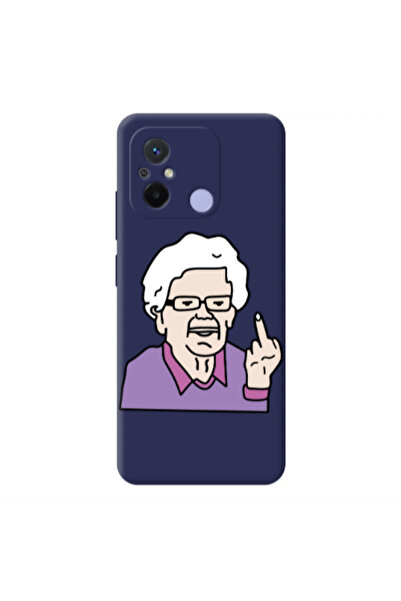 Other Xiaomi Redmi 12C Crazy Granny Dark blue Colored Silicone TPU Θήκη