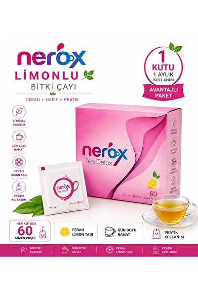 Nerox Lemon Flavored Brewed Herbal Tea 60's