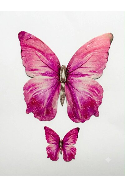 bardakmumcu Kelebek Özel Kesim Pembe Kart/Kolonya Şişesi/Hediyelik -10 ADET