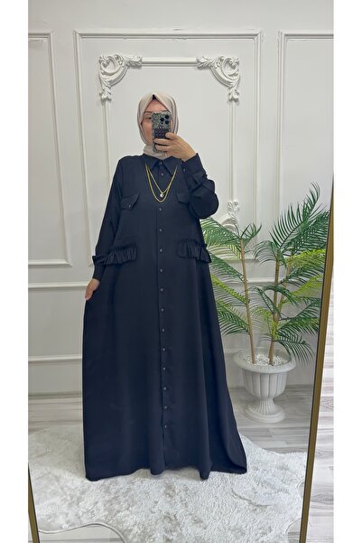 Morana tasarım Full Hijab Plus Size Dress - Ferace Dress