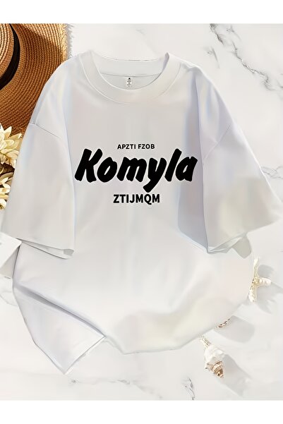 2mcup Womens T Shirt Ztjmqm Lettering Loose Fit Short Sleeve Black Wear Trend...