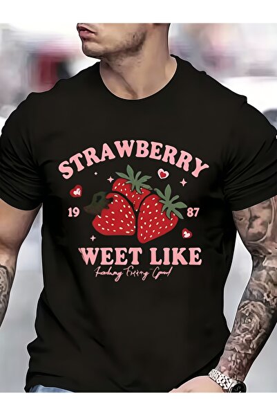 17 seramik Men'S Pure T-Shirt, New Series All Seasons, with Sweet Strawberry ...