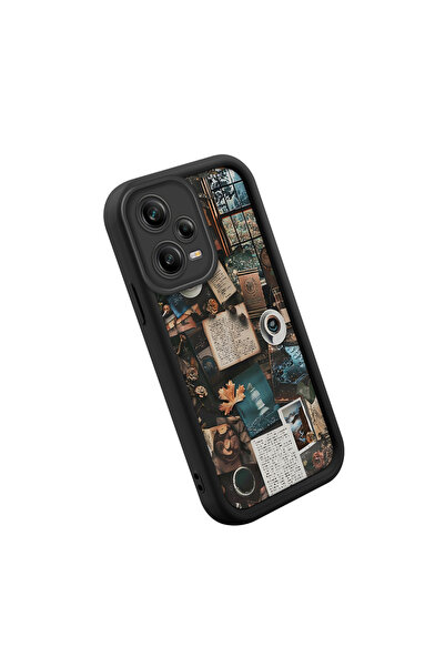 PATTERNOVA Redmi Note 12 Pro 5G Uyumlu Ins retro kitap temalı kılıf, erkekler...
