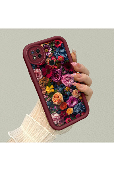 SLIMFELT Redmi 9C/10A Uyumlu Yüksek Kaliteli Çiçek Desenli, Düşmeye Dayanıklı...