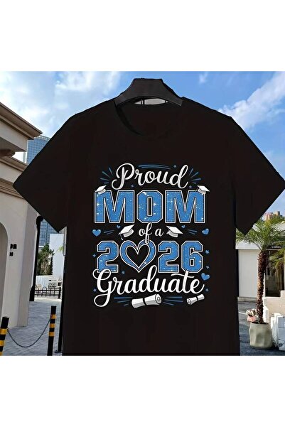 212Wear تي شيرت 2026 بطبعة 'الأم الفخرة بابنتها المتخرجة'، ناعم ومسامي ومضاد ...
