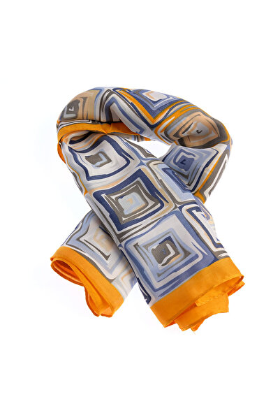 meli melo Esarfa multicolora cu design geometric modern