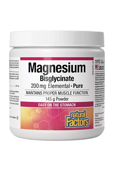 Natural Factors Magnesium Bisglycinate 200mg, 120gr