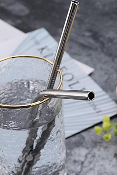 CİYU TİCARET Çelik Pipet Seti Paslanmaz Çelik Temizlik Fırçalı Çelik Pipet Se...