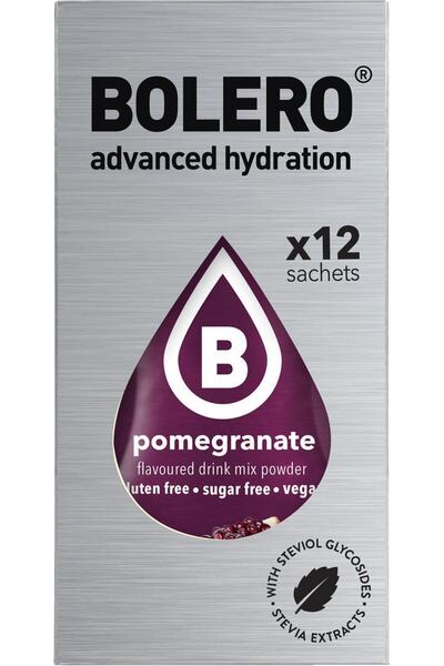 BOLERO DRINKS BOLERO Ρόδι - Χυμός σε σκόνη για 0,5L (Κουτί των 12) x 3gr