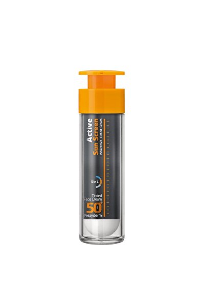 Frezyderm Active Sun Screen Tinted Face Cream SPF 50+ Aντηλιακή Kρέμα Προσώπο...