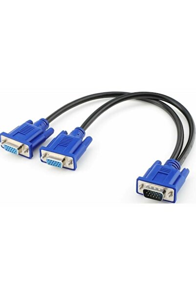 OEM Adaptor pentru monitoare duale, cablu VGA, conexiune simultană la două mo...