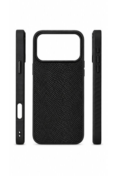 Phonextra iPhone 17 Pro Max Uyumlu Snake Yılan Desenli Kamera Korumalı Telefo...