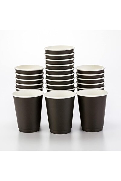 OKA 12oz Paper Coffee Cups (50 Pack) Double Wall Insulated - Recyclable, Coff...