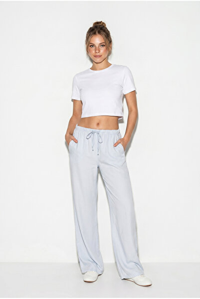 Bianco Lucci Women's Pocket Detailed Elastic Waist Binding Detailed Summer Ly...