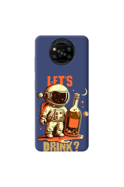Other Xiaomi Poco X3 /X3 Pro Lets drink Dark blue Colored Silicone TPU Θήκη