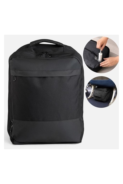 OEM Rucsac de calatorie multifunctional, negru, 32L, compartimente practice, ...