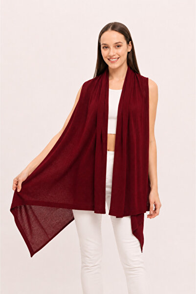Neden Tekstil Slim Short Knitwear Poncho Vest – Chiffon Look, Lightweight and...