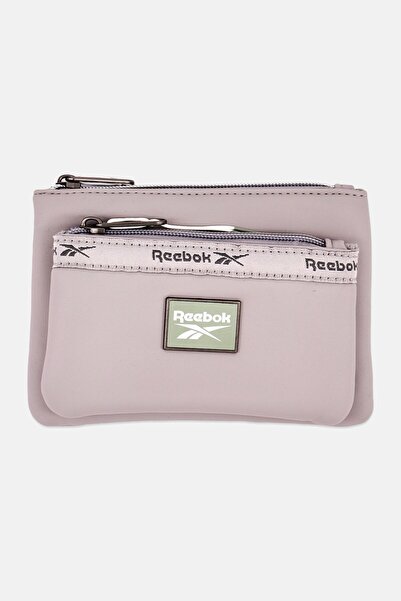 Reebok Women Two Compartments Brand Logo Purse, Grey